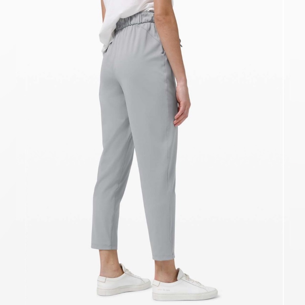 Lululemon Keep Moving Pant 7/8 High-Rise Cropped Grey Trousers Summer Spring s 6
